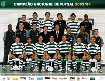 Sporting Lisboa, Portuguese champion 2003/2004 (Photo courtesy: Sporting Lisboa)