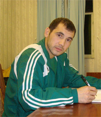 Anvar Mamedov, coach of Stroitel Zarafshan (Photo courtesy: Konstantin Serikov)