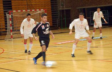 During the match vs Brussels Utd (Photo courtesy: BelTurk Web Site)