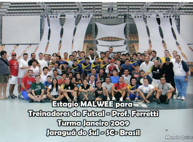 One more image from the Ferretti*s coaching clinic attended by Beto Coronel in Jaraguà do Sul (Photo courtesy: Beto Coronel - ATFA)