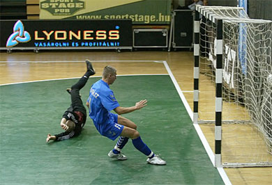 ... just have to score the easiest goal! (Photo courtesy: Miklos Biszkup)