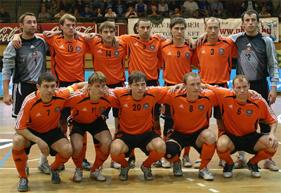1st classified: Shakhtar Donetsk<br>higher row, from the left: Kornyeyev, Deynega, Zadoroznhiy, Yunakov, Kondratyuk, Minayev and Sukhomlinov<br>lower row from the left: Melnikov, Miroshnyk, Sytin, Yurkov and Mansurov (Photo courtesy: Miklos Biszkup)