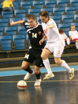 MVFC Berettyóújfalu vs Time Lvov (Photo courtesy: Brigitta Soós - Futsal Hungary)