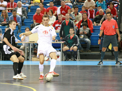 MVFC Berettyóújfalu vs Time Lvov (Photo courtesy: Brigitta Soós - Futsal Hungary)