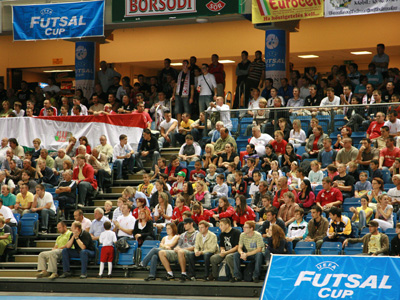 MVFC Berettyóújfalu vs Time Lvov (Photo courtesy: Brigitta Soós - Futsal Hungary)