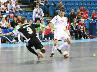 MVFC Berettyóújfalu vs Time Lvov (Photo courtesy: Brigitta Soós - Futsal Hungary)