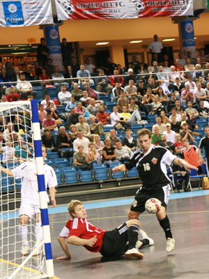 MVFC Berettyóújfalu vs Time Lvov (Photo courtesy: Brigitta Soós - Futsal Hungary)