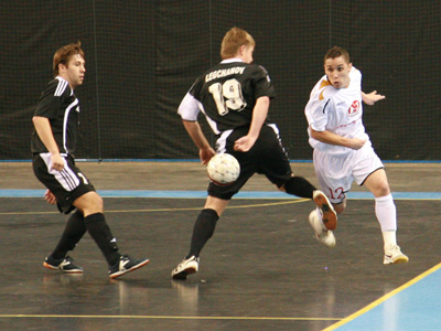 MVFC Berettyóújfalu vs Time Lvov (Photo courtesy: Brigitta Soós - Futsal Hungary)