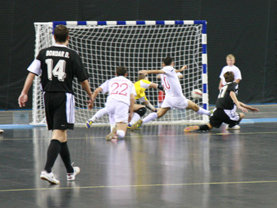 MVFC Berettyóújfalu vs Time Lvov (Photo courtesy: Brigitta Soós - Futsal Hungary)