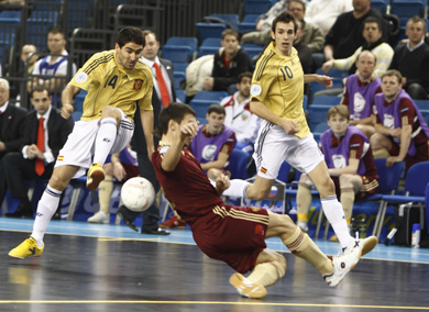Daniel and Borja vs Shayakhmetov (Photo courtesy: Carmelo Rubio - RFEF)