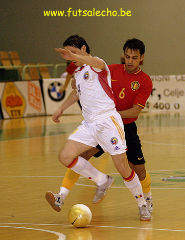 Belgium vs Romania (Photo courtesy: Cedric Bouillon - Futsal Echo)