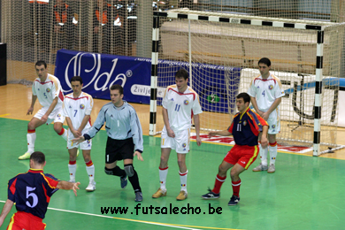 Moldova vs Romania (Photo courtesy: Cedric Bouillon - Futsal Echo)