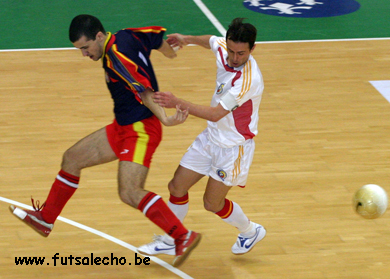Moldova vs Romania (Photo courtesy: Cedric Bouillon - Futsal Echo)