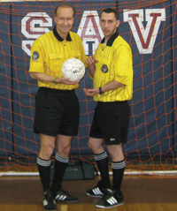 Referee Vogt reaches another milestone (Photo courtesy: Big Apple Soccer)