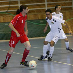 Action from Jordan versus Syria in the WAFF Futsal Championship (Photo courtesy: WAFF Web Site)