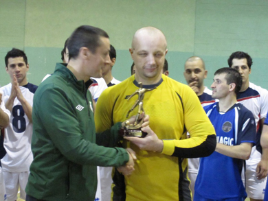 Rafal Wirkus, best player of the FAI Futsal Cup Final (Photo courtesy: Airtricity League)