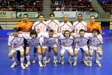 Lobelle de Santiago<br>Toni, Pitu, Palmas, Cio, Betao, Marimon<br>Cesar, Manu, Serpa, Danieli, Alemao, Miguel (Photo courtesy: Angel Perez - LNFS)
