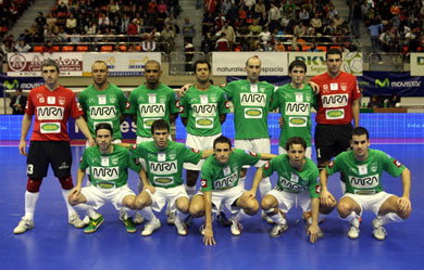 MRA Gvtarra Xota<br>Gascn, Alexandre, Lukaian, D, Javi Eseverri, Joseba, Juanito<br>Costinha, Arnaldo, Jos Gomez, Tete, Charli Morteruel (Photo courtesy: Angel Perez - LNFS)