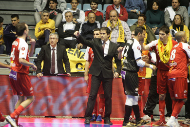 Duda satisfied with his players (Photo courtesy: Rubn de Pedro - LNFS)