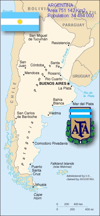 Argentinian Futsal Map