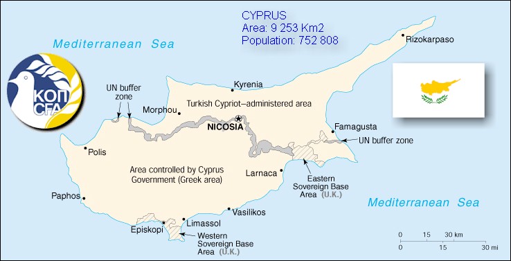 Cyprus Futsal Map