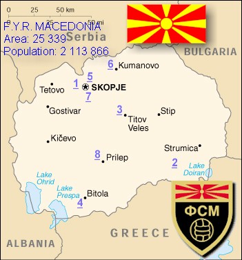 Macedonian Futsal Map